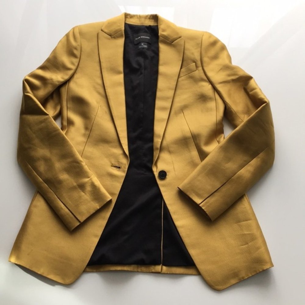 Club Monaco Gold Silk Blazer